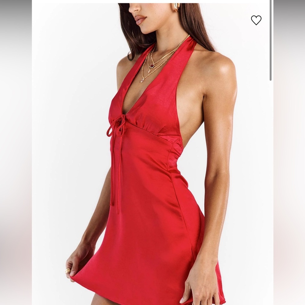 Lanier Mini Dress Red Princess Polly